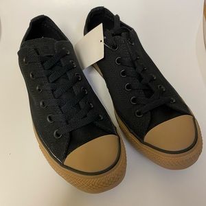 Converse black rubber